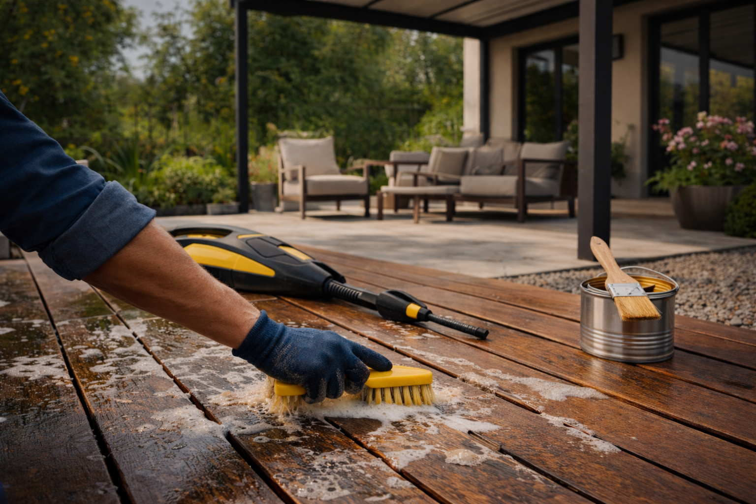 Przygotowanie tarasu do sezonu – czyszczenie i konserwacja nawierzchni